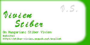 vivien stiber business card